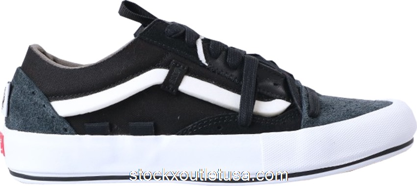 Outlet Vans Old Skool Cap Regrind Black White VN0A45K1VRV