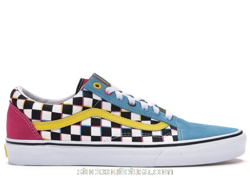 Outlet Vans Old Skool Crazy Checks Multi VN0A38G1RJ9