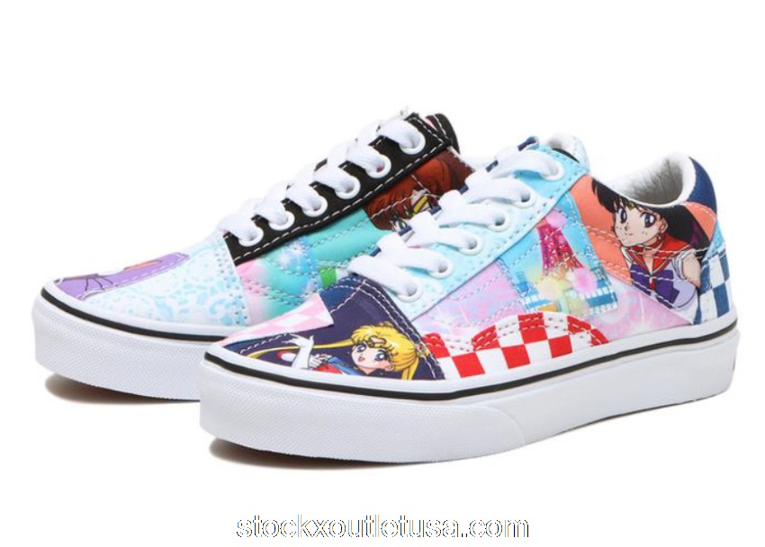 Outlet Vans Old Skool Patchwork Pretty Guardian Sailor Moon (PS) VN0A5DXR448