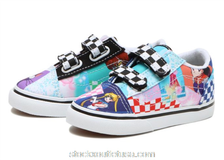 Outlet Vans Old Skool Patchwork Pretty Guardian Sailor Moon (TD) VN0005W2448