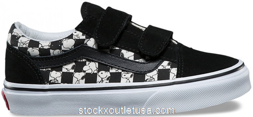 Outlet Vans Old Skool Peanuts Snoopy Checkerboard (TD) VN0A38HDQQO/VN0A344KQQO