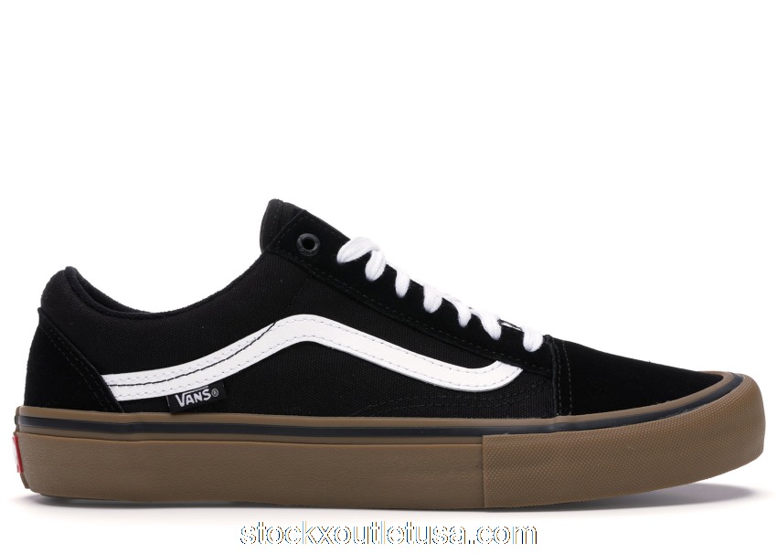 Outlet Vans Old Skool Pro Black White Gum VN000ZD4BW9