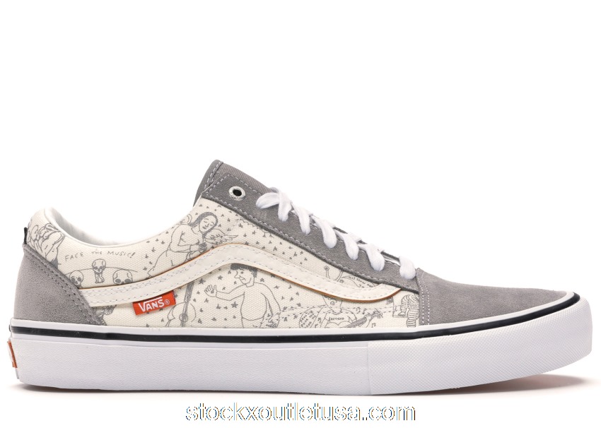 Outlet Vans Old Skool Pro No Comply Daniel Johnston VN000ZD40GC
