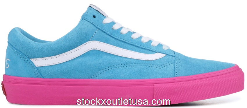 Outlet Vans Old Skool Pro S Golf Wang Blue Pink VN0QHMF5E