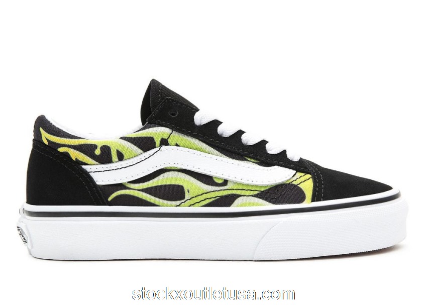 Outlet Vans Old Skool Slime Flame (GS) VN0A4UHZ31M