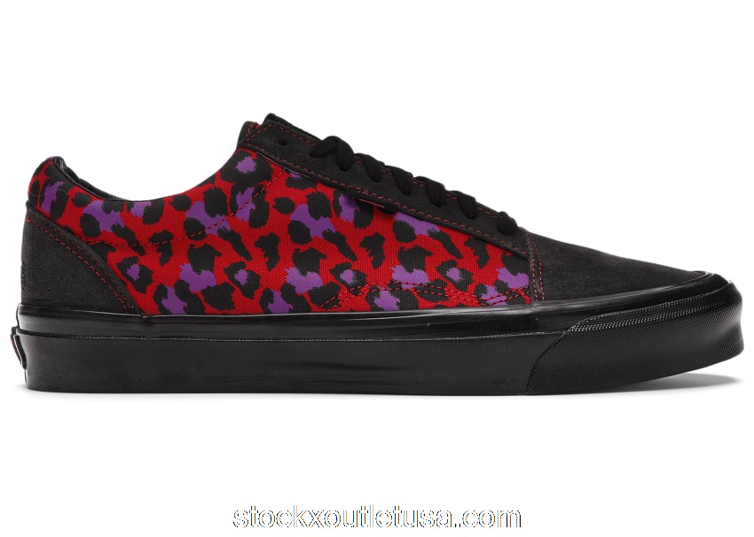 Outlet Vans Old Skool Stray Rats Black Red