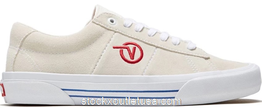 Outlet Vans Saddle Sid Pro Marshmallow Racing Red VN0A4BTBOXS
