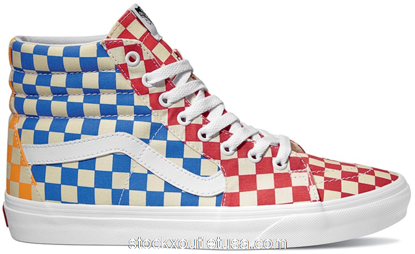 Outlet Vans Sk8-Hi Checkerboard Multi VN0A38GEVLV