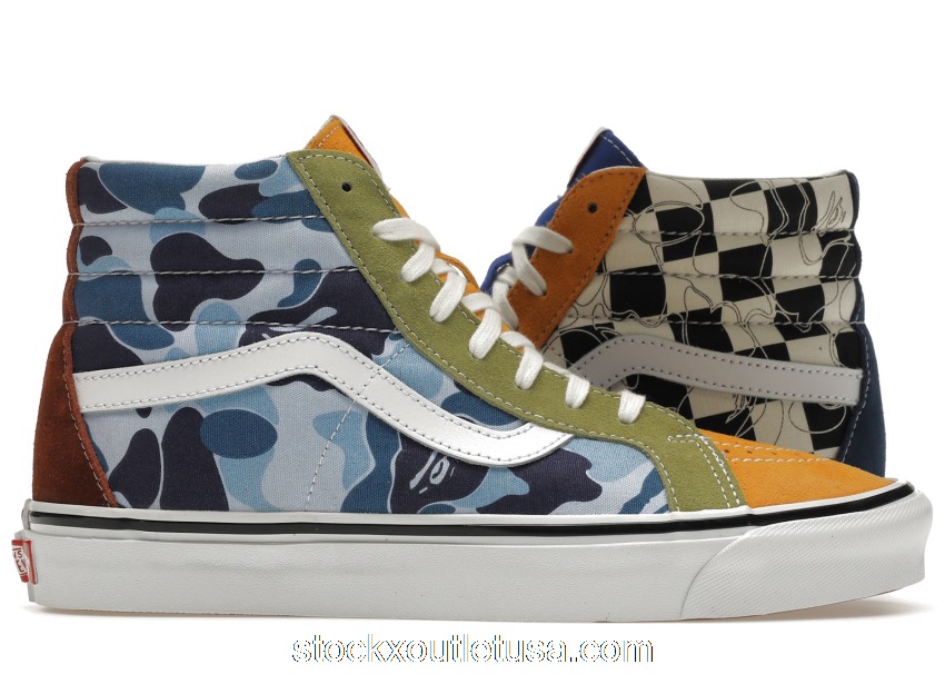 Outlet Vans Sk8-Hi DX Bape Multi Camo
