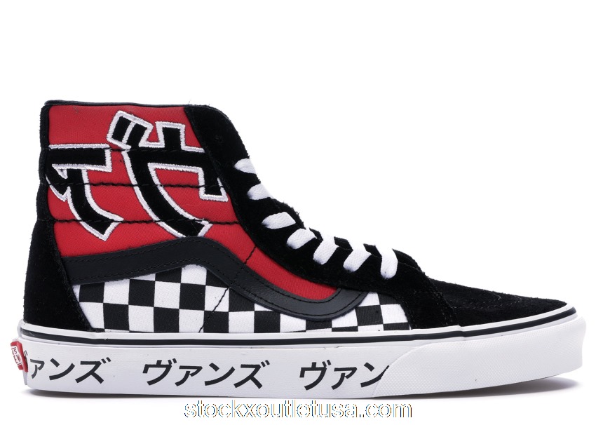 Outlet Vans Sk8-Hi Japanese Type Black Red VN0A2XSBSJY