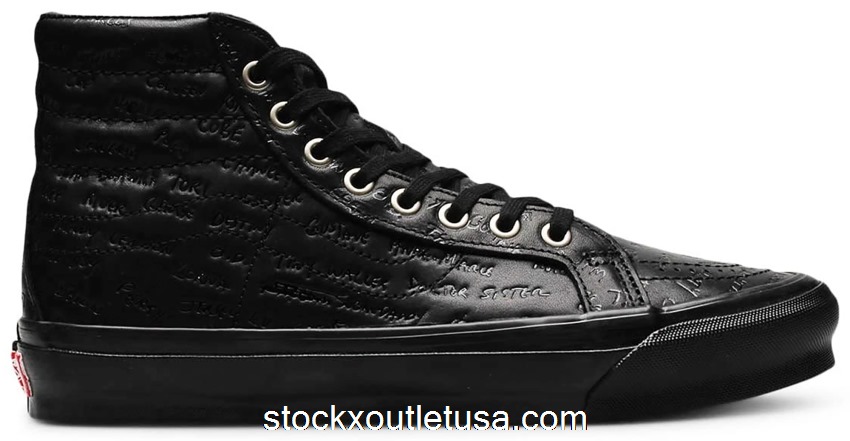 Outlet Vans Sk8-Hi LX Jim Goldberg Black Leather VN0A4BVB00V