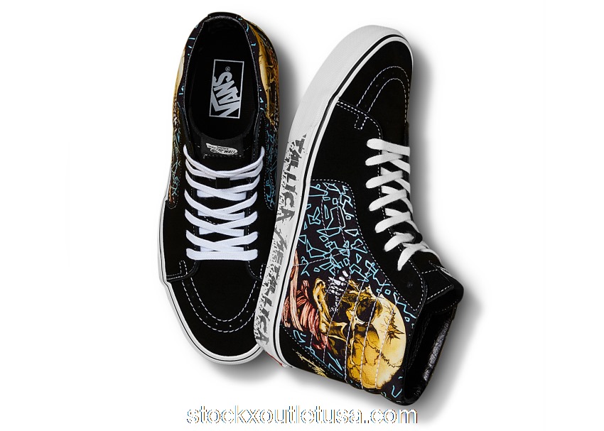 Outlet Vans Sk8-Hi Metallica The Black Album 30th Anniversary