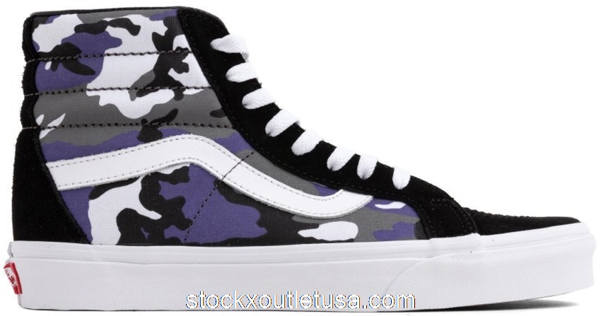 Outlet Vans Sk8-Hi Pop Camo Black Heliotrope VN0A2XSBRK4