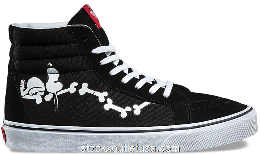 Outlet Vans Sk8-Hi Re-Issue Peanuts Snoopy Bones (2017) VN0A2XSBOHL