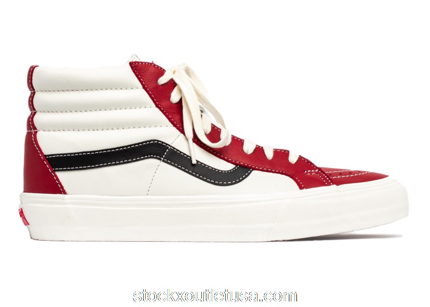Outlet Vans Sk8-Hi Reissue VLT LX Chili Pepper Marshmallow VN0A4BVHXHT