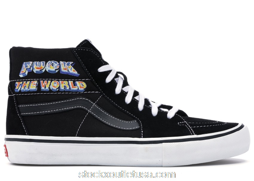 Outlet Vans Sk8-Hi Supreme Fuck the World Black VN0A45JDSY1
