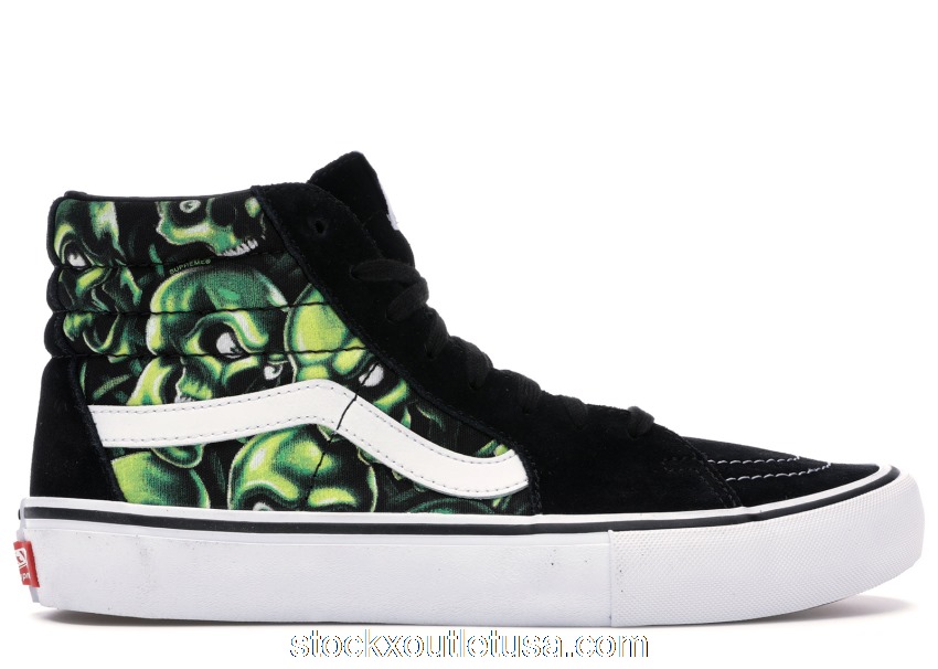 Outlet Vans Sk8-Hi Supreme Skull Pile (Green) VN000VHG3FW
