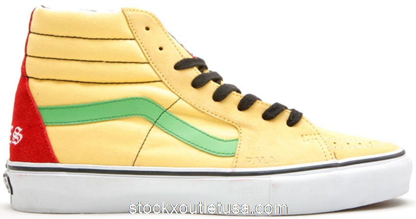 Outlet Vans Sk8-Hi Supreme x Bad Brains Yellow VN0FWQ2W6