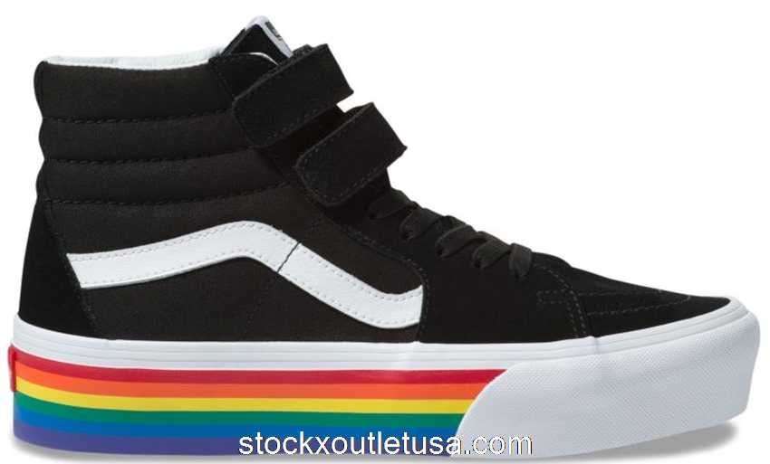 Outlet Vans Sk8-Hi V Platform Rainbow Pride (2019) (W)