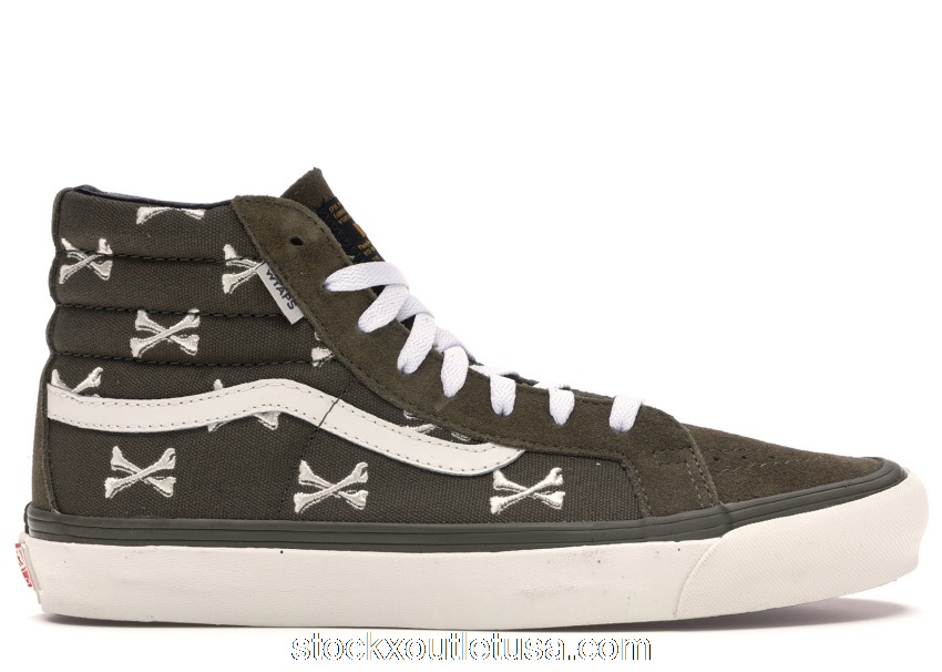 Outlet Vans Sk8-Hi WTAPS Olive Crossbones VN0003T0KBD