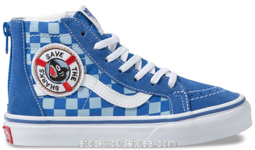 Outlet Vans Sk8-Hi Zip Discovery Shark Week (2019) (GS)