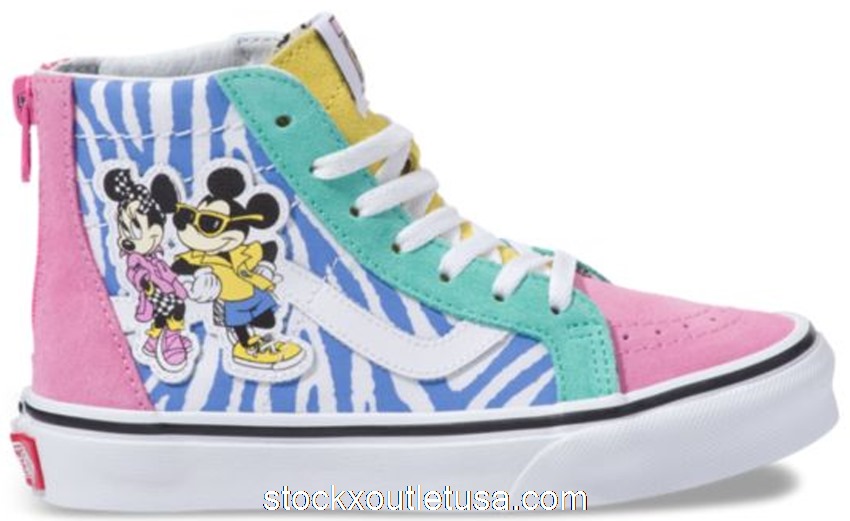 Outlet Vans Sk8-Hi Zip Disney 80s Mickey (PS)