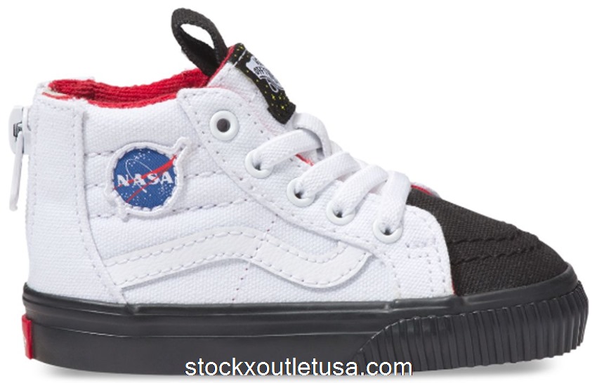 Outlet Vans Sk8-Hi Zip NASA Space Voyager True White (TD) VN0A32R3UJS