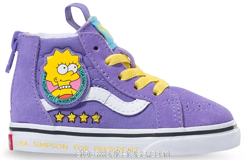 Outlet Vans Sk8-Hi Zip The Simpsons Lisa (TD)