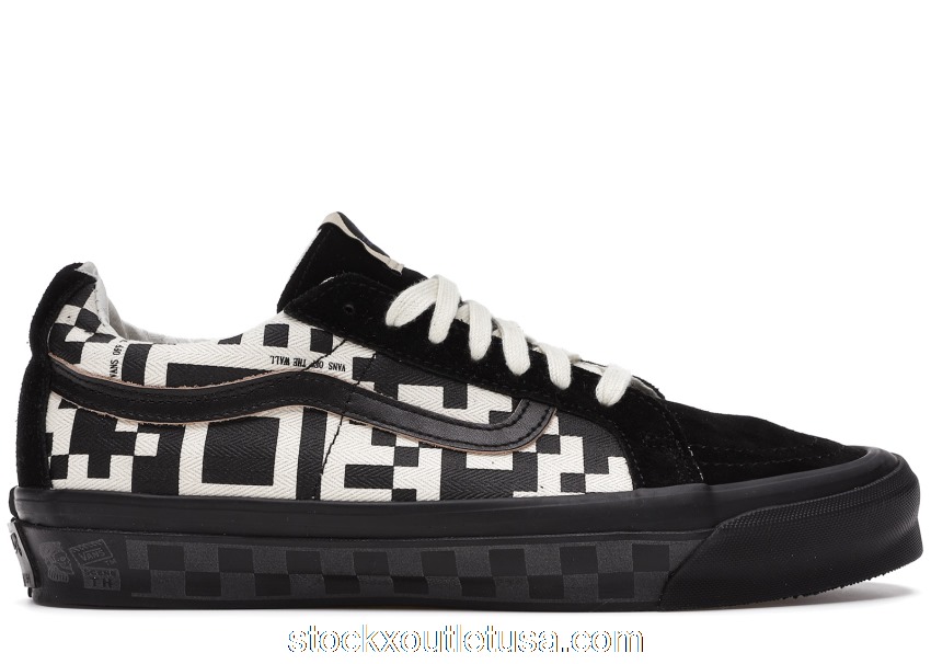 Outlet Vans Sk8-Lo Re-Issue Taka Hayashi QR Checkerboard Black VN0A4U4B5OB1