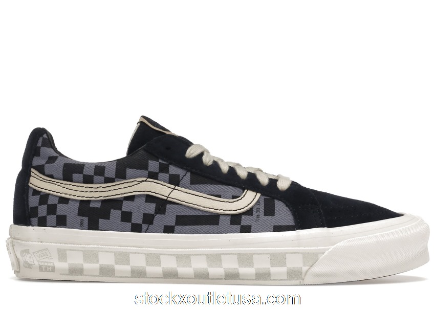 Outlet Vans Sk8-Lo Re-Issue Taka Hayashi QR Checkerboard Blue VN0A4U4BXT81