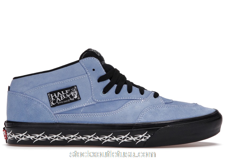 Outlet Vans Skate Half Cab Supreme Tribal Barbed Wire Light Blue