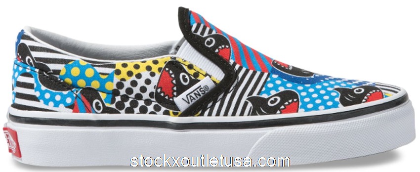 Outlet Vans Slip-On Discovery Shark Week (2019) (GS)