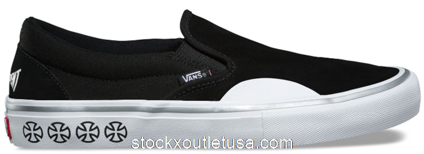 Outlet Vans Slip-On Independent Black White