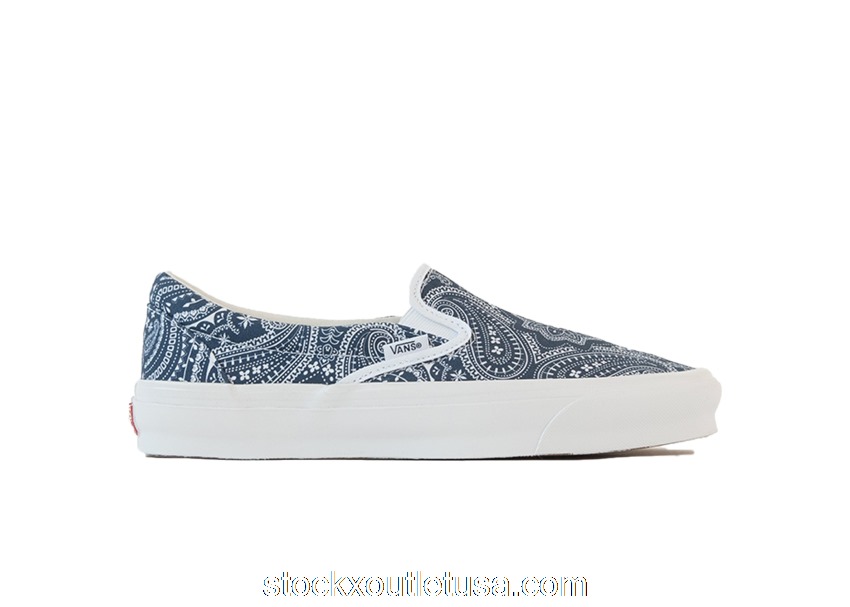 Outlet Vans Slip-On Kith 10th Anniversary Paisley Gibralter Sea VN0A45JK6CC