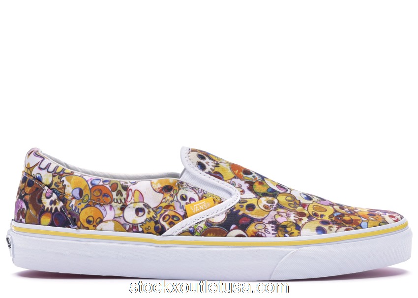 Outlet Vans Slip-On LX Murakami Yellow Skull VN-0ZSIGUI