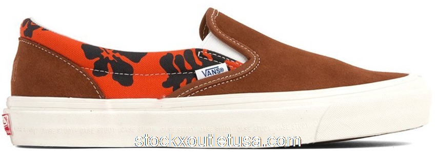 Outlet Vans Slip-On Modernica Orange Hawaiian Print VN0A45JKVQJ