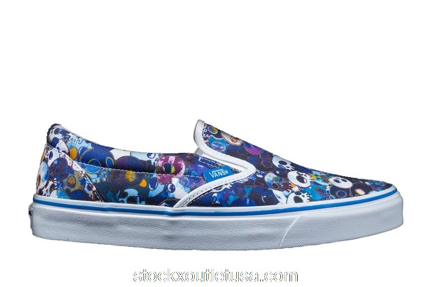 Outlet Vans Slip On Murakami Blue Skulls vn0zsigue/VN000ZSIGUE