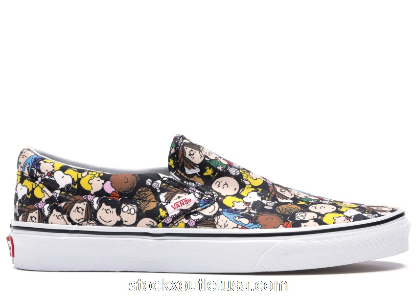 Outlet Vans Slip-On Peanuts the Gang VN0A38F7OQX