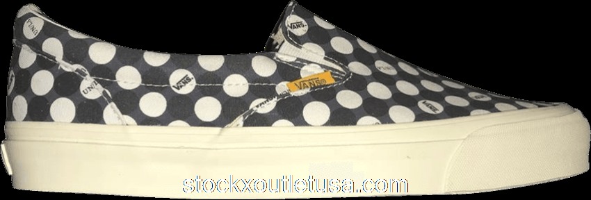 Outlet Vans Slip-On Union Polka Dot Black/White VN0A32QNRTR