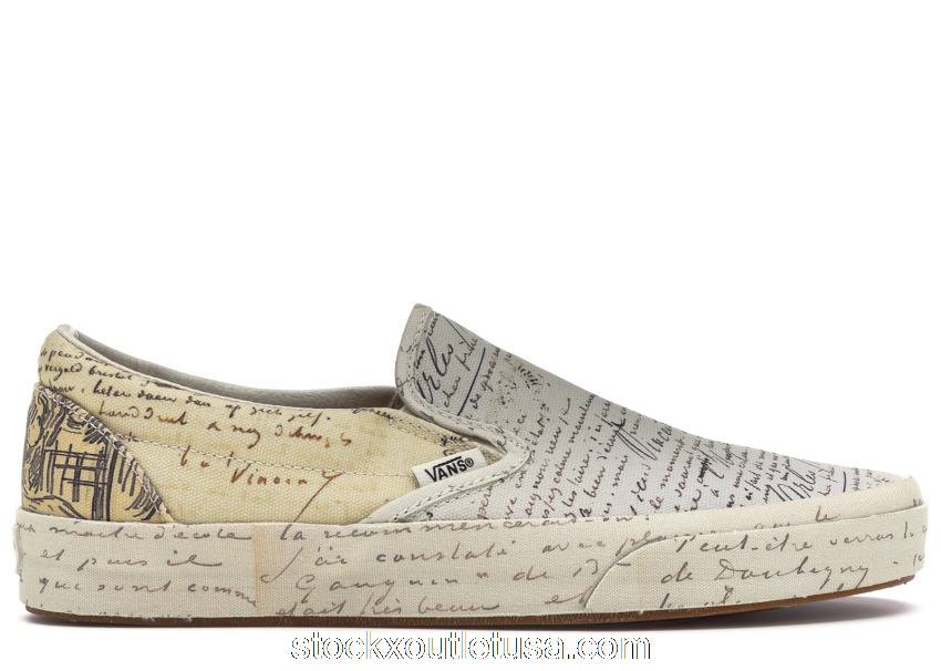 Outlet Vans Slip-On Van Gogh Letters (W) VA38F7U7T