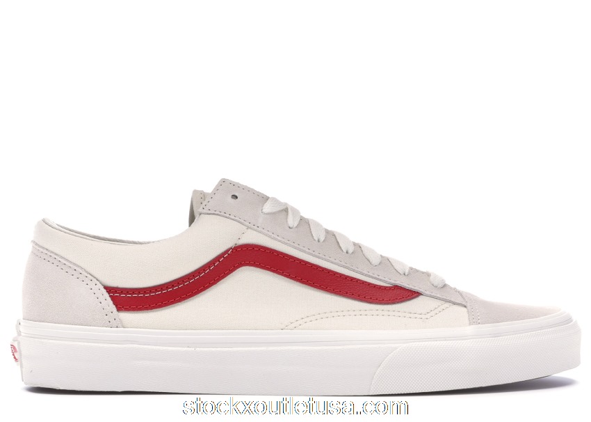 Outlet Vans Style 36 Marshmallow Racing Red VN0A3DZ3OXS