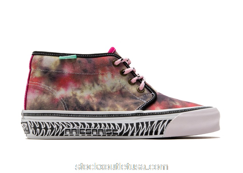 Outlet Vans UA OG Chukka Boot LX Aries Tie Dye Black Pink VN0A5FBVYZC1/VN0A5FBVYZC