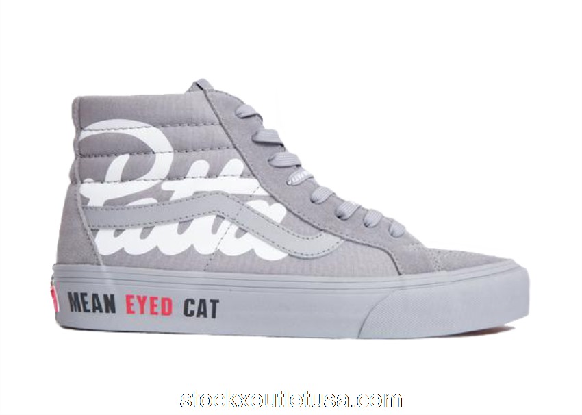 Outlet Vans UA Sk8-Hi Reissue VLT LX Patta Mean Eyed Cat Frost Grey VN0A4BVH5WY1