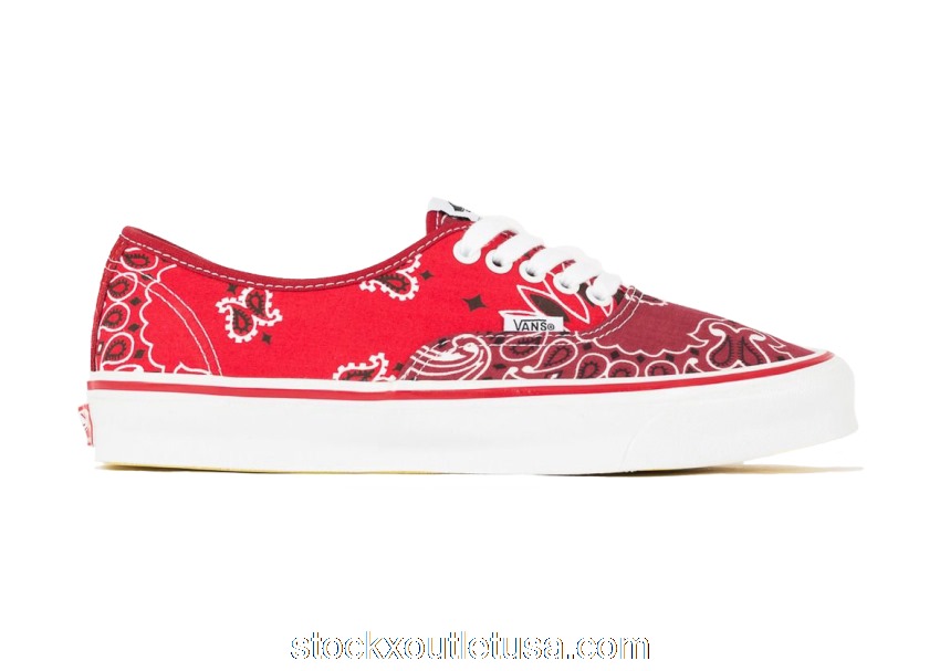 Outlet Vans Vault OG Authentic LX Bedwin & the Heartbreakers Red Bandana VN0A4BV99RA1