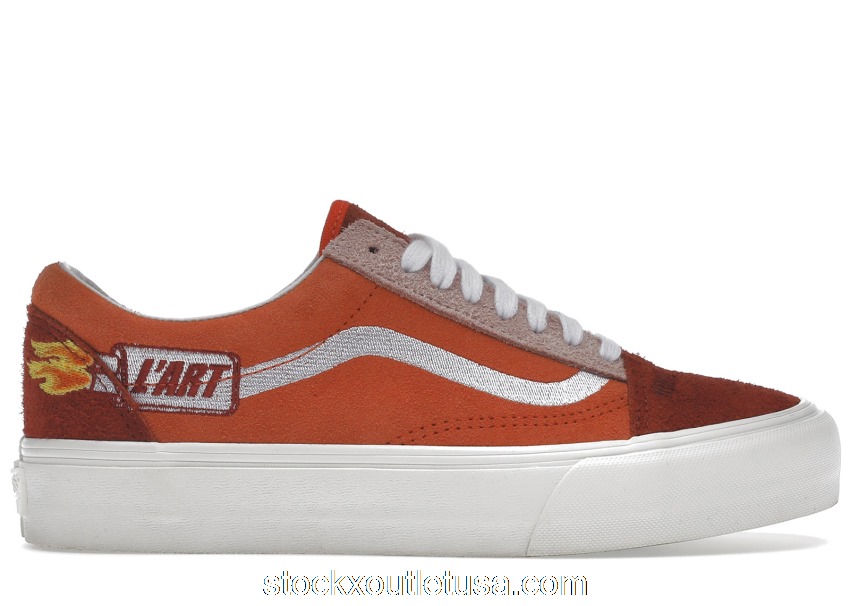 Outlet Vans Vault Old Skool Kar L'art Exhaust Orange