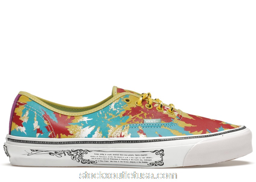 Outlet Vans Vault UA OG Authentic LX Aries Weed Leaf Yellow VN0A4BV99QW1