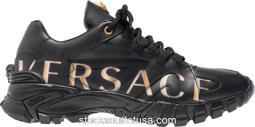 Outlet Versace Amico Trainer Low x Kith Black VSDSU7404-DVG4G-D41O