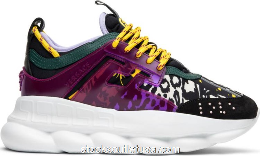 Outlet Versace Chain Reaction 2 Chainz Snow Leopard (W) DSR705G D3TSM DMCVL