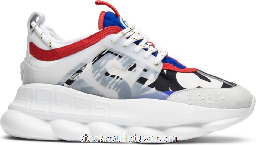 Outlet Versace Chain Reaction 2 Chainz White (W) DSR705G D3TSV DMCW
