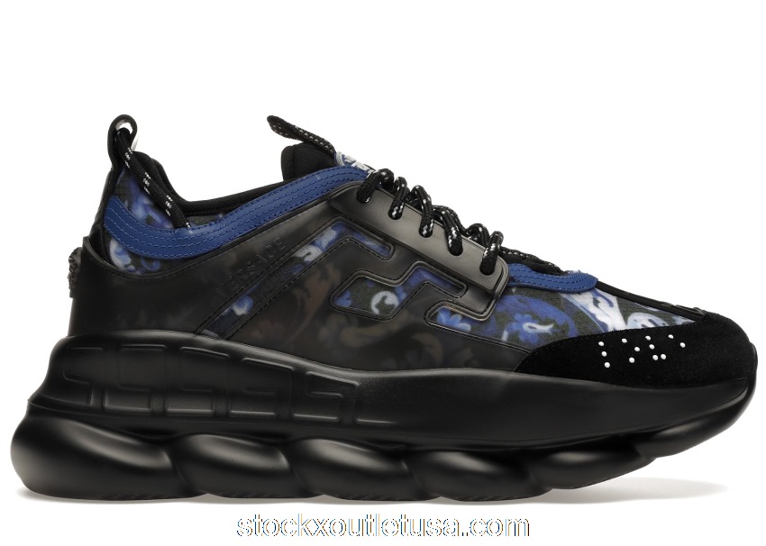 Outlet Versace Chain Reaction Baroccoflage Print Blue DSU7071E 1A00843 6B370